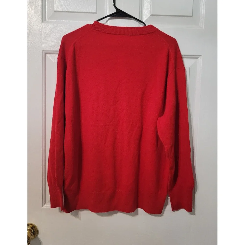 J.Crew Cashmere Sweater‎ Womens Small Red NEW Crewneck CB905 Luxury Knit